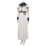 Final Fantasy VII Aerith Gainsborough White Dress Cosplay Costume Outfits