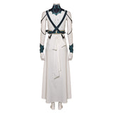 Final Fantasy VII Aerith Gainsborough White Dress Cosplay Costume Outfits