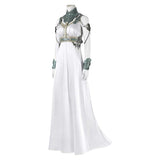 Final Fantasy VII Aerith Tifa Yuffie White Gold Saucer Dress Cosplay Costume Outfits Halloween Carnival Suit