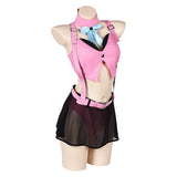 Final Fantasy VII Ever Crisis Aerith Gainsborough Original Pink Sexy Swimsuit Swimwear Cosplay Costume Outfits