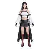 Final Fantasy VII Revelation Tifa Lockhart Women White Outfit Cosplay Costume Halloween Carnival Party Suit