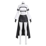 Final Fantasy VII Revelation Tifa Lockhart Women White Outfit Cosplay Costume Halloween Carnival Party Suit