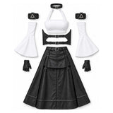 Final Fantasy VII Revelation Tifa Lockhart Women White Outfit Cosplay Costume Halloween Carnival Party Suit