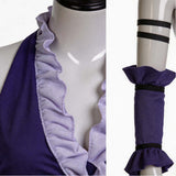 Final Fantasy Yuna Women Purple Outfit Cosplay Costume Halloween Carnival Party Suit