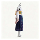 Final Fantasy Yuna Women White Kimono Cosplay Costume Halloween Carnival Party Suit
