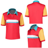 Forgotten Island Jo Women Red Top Cosplay Costume Halloween Carnival Party Suit
