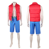 Forgotten Island Raww Red Outfit Cosplay Costume Halloween Carnival Party Suit