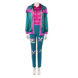 Forgotten Island Risa Women Green Outfit Cosplay Costume Halloween Carnival Party Suit