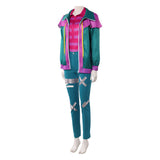 Forgotten Island Risa Women Green Outfit Cosplay Costume Halloween Carnival Party Suit