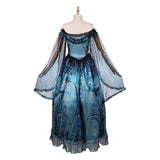 Frankenstein Elizabeth Cosplay Blue Women Dress For Halloween Carnival Party Suit