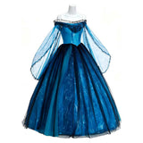 Frankenstein Elizabeth Women Blue Dress Cosplay Costume Halloween Carnival Party Suit