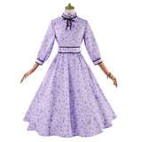 Frieren: Beyond Journey‘s End Fern Cosplay Purple Dress Halloween Carnival Party Suit