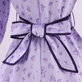 Frieren: Beyond Journey‘s End Fern Cosplay Purple Dress Halloween Carnival Party Suit
