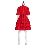 Frieren:Beyond Journey's End Frieren Red Dress Cosplay Costume Halloween Costume Suit