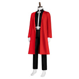 Fullmetal Alchemist Edward Elric Red Outfit Cosplay Costume Halloween Carnival Party Suit