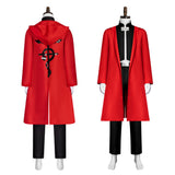 Fullmetal Alchemist Edward Elric Red Outfit Cosplay Costume Halloween Carnival Party Suit