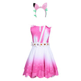 Gabby‘s Dollhouse Gabby Pink Cosplay Dress For Girls Christmas Halloween Carnival Party Suit   