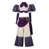 GACHIAKUTA  Nerde Women Purple Outfit Cosplay Costume Halloween Carnival Party Suit