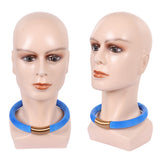 GACHIAKUTA Rudo Blue Cosplay Neckband Halloween Carnival Costume Accessories Prop