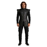 Game of Thrones Jon Snow Black Outfit Cosplay Costume Halloween Carnival Party Suit