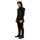Game of Thrones Jon Snow Black Outfit Cosplay Costume Halloween Carnival Party Suit