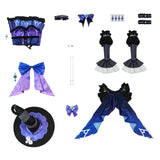 Genshin Impact Clorinde Purple Cosplay Dress For Adult Female Halloween Carnival Party Suit   