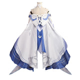 Genshin Impact Columbina White&Blue Cosplay Costume For Adult Female Halloween Carnival Party Suit