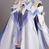 Genshin Impact Columbina White&Blue Cosplay Costume For Adult Female Halloween Carnival Party Suit