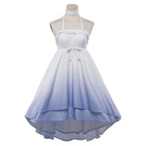 Genshin Impact Columbina Women White Pajamas Dress Cosplay Costume Halloween Carnival Party Suit