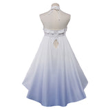 Genshin Impact Columbina Women White Pajamas Dress Cosplay Costume Halloween Carnival Party Suit