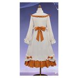 Genshin Impact Sandrone White and Brown Nightgown Cosplay Costume Halloween Carnival Party Suit