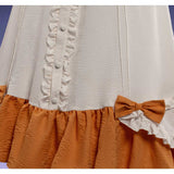 Genshin Impact Sandrone White and Brown Nightgown Cosplay Costume Halloween Carnival Party Suit