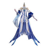 Genshin Impact The Tsaritsa Women Blue Dress Cosplay Costume Halloween Carnival Party Suit