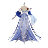 Genshin Impact The Tsaritsa Women Blue Dress Cosplay Costume Halloween Carnival Party Suit