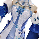 Genshin Impact The Tsaritsa Women Blue Dress Cosplay Costume Halloween Carnival Party Suit