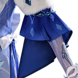 Genshin Impact The Tsaritsa Women Blue Dress Cosplay Costume Halloween Carnival Party Suit