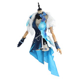Genshin Impact Yelan Blue Cosplay Costume For Adult Female Halloween Carnival Party Suit