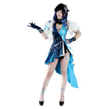 Genshin Impact Yelan Blue Cosplay Costume For Adult Female Halloween Carnival Party Suit