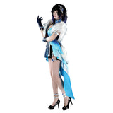 Genshin Impact Yelan Blue Cosplay Costume For Adult Female Halloween Carnival Party Suit