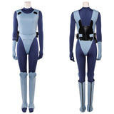 Ghost in the Shell Kusanagi Motoko Women Blue Outfit Cosplay Costume Halloween Carnival Party Suit