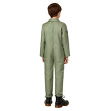 Ghostbusters Green Cosplay Outfit For Kids Christmas Carnival Party Suit