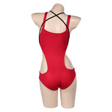 Ghostbusters Original Red One Piece Swimsuit Swimwear Cosplay Costume Outfits Halloween Carnival Suit