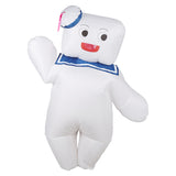 Ghostbusters Stay Puft Marshmallow Man Inflatable Suit Cosplay Costume Outfits Halloween Carnival Suit