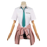 Gimai Seikatsu Ayase Saki White Suit Cosplay Costume Outfits