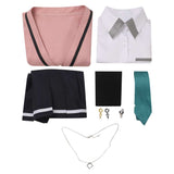 Gimai Seikatsu Ayase Saki White Suit Cosplay Costume Outfits