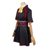 Girls Band Cry Awa Subaru Black Striped Dress Suit Cosplay Costume Outfits Halloween Carnival Suit