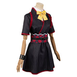 Girls Band Cry Awa Subaru Black Striped Dress Suit Cosplay Costume Outfits Halloween Carnival Suit