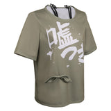 Girls Band Cry Subaru Awa Unisex Green T-shirt Cosplay Costume Outfits Halloween Carnival Suit
