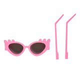 GOAT NICK Coaplay Pink Eyewear For Halloween Carnival Costume Accessories