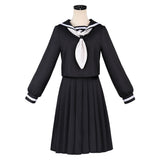 Goodbye Lara Mari Otsu Women Black School Uniform Cosplay Costume Halloween Carnival Party Suit
